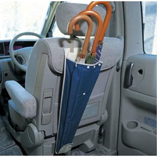 Car waterproof umbrella cover foldable dual-purpose hanging rear seat seat back storage bag