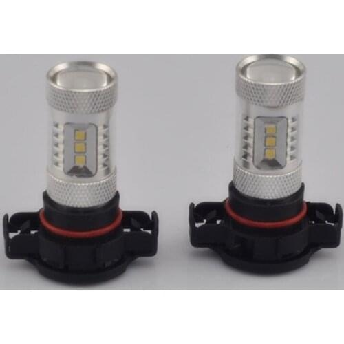 Free shipping 2Pcs SAMSUNG 2323SMD Chips 16W High Power LED 5202 H16 Bulb Fog Daytime Running Light DRL Compared