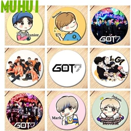Free Shipping Kpop GOT7 JB MARK Brooch Pin Girls Badges For Clothes Backpack Decoration Jewelry B189