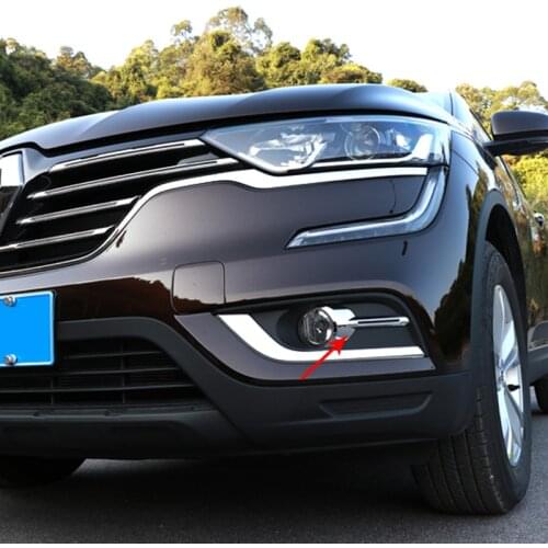 2pcs for Renault koleos 2017-2018 Front fog lamp cover Decorative frame