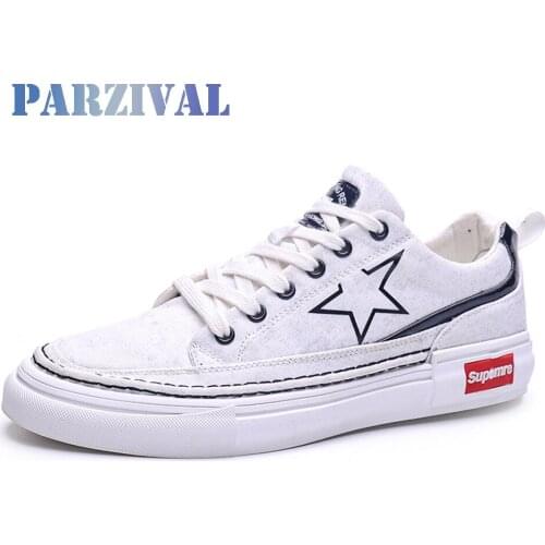 PARZIVAL Men Vulcanize Shoes Breathable Canvas Shoes Men Shoes Fashion Men Casual Sheoes Designer Sneakers Male Footwear