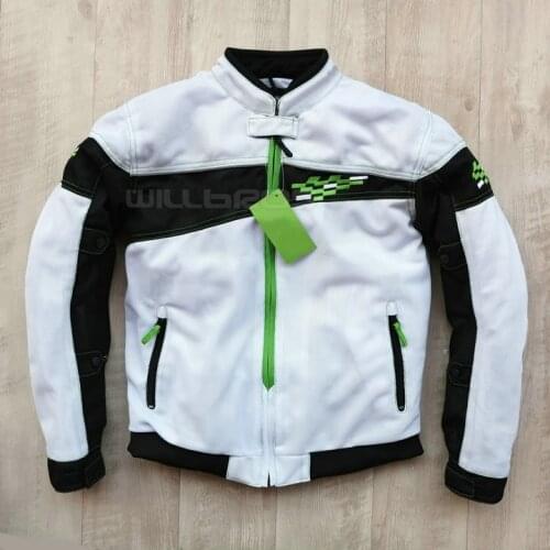 Motocross Racing Jackets For Kawasaki Motorcycle Motorbike MX Dirt Bike Jacket Mens Coat With Protector
