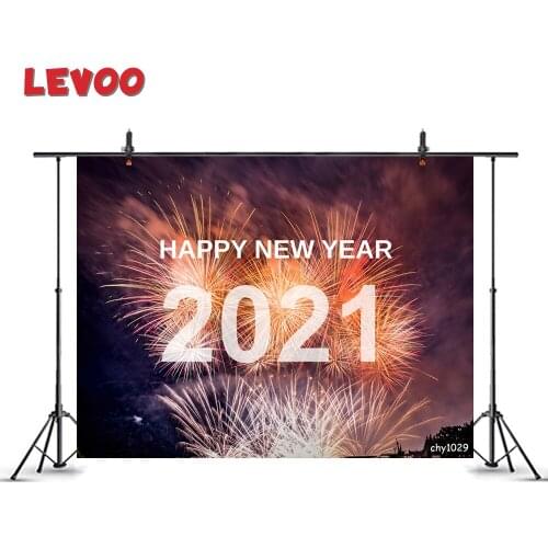 LEVOO Photozone Backdrop Celebration Decor New Year 2021 Fireworks Photo Background Photography Photobooth Studio Props Vinyl