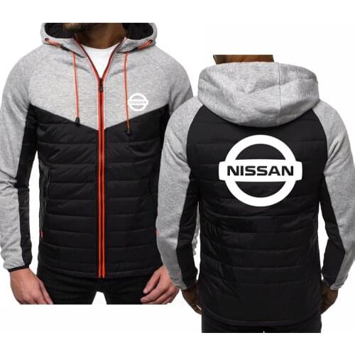 Hoodies Men Nissan Car Logo Print Mens Jacket Sweatshirt Spring Autumn Men Hoodie Fashion Casual zipper Tops Clothing