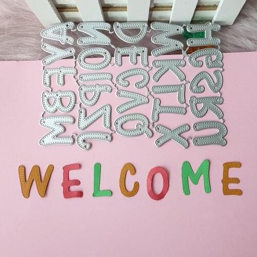 New Capital alphabet metal cutting die mould scrapbook decoration embossed photo album decoration card making DIY handicrafts