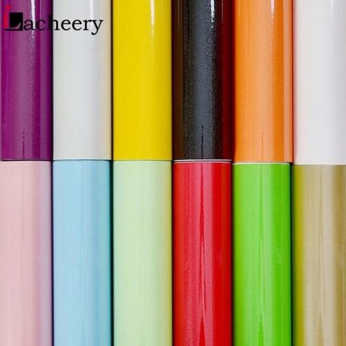 3M/5M Solid Color Removable Wallpaper Roll Kitchen Cupboard Desktop Furniture Renovation Stickers Self Adhesive Decorative Film