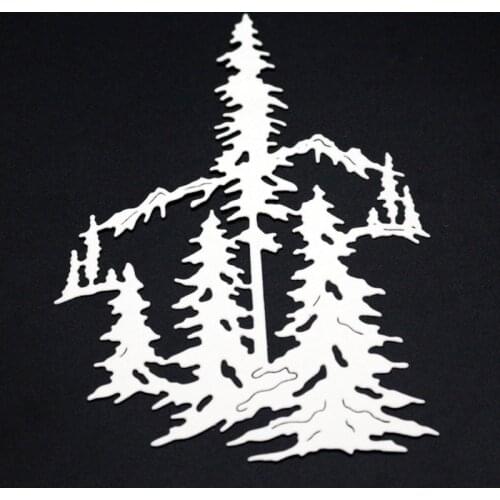 SCD1190 Christmas Trees Metal Cutting Dies For Scrapbooking Stencils DIY Album Cards Decoration Embossing Folder Die Cuts Tools