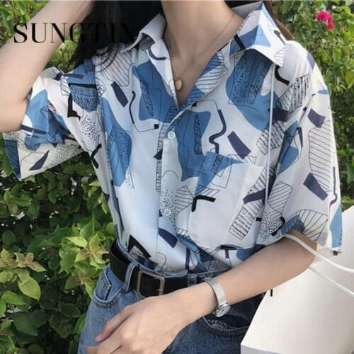 Женские рубашки с коротким рукавом Sungtin China At AliExpress