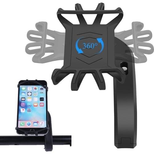 Universal Adjustable Silicone Bike Phone Holder GPS Stand Motorcycle Handle Stand Bike Handlebar Stand Bracket