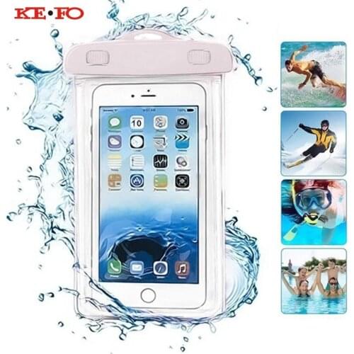 KEFO Waterproof Phone Pouch Bag Underwater Dry Case For Google Nexus 5X 6P Pixel XL Pixel 2 XL Swimming Outdoor Universal Cover