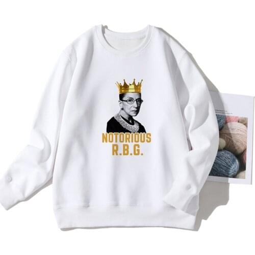 Yearning Ruth Bader Ginsburg Power In Kindness Sweatshirt American Apparel Winter Warm Pullover Instagram Clothes Treat People