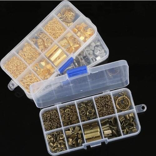 10grid/box Gold/Silver/Bronze Mix Size Open Jump Rings Silver Gold Color Link Loop DIY Jewelry Findings Connector Creative DIY