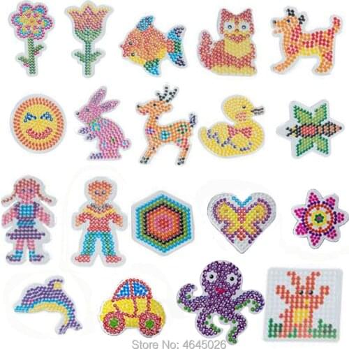 10pcs DIY Perle Hama 5 mm Pegboard Ironing Beads Jigsaw Tool Peg Boards Puzzle baby Girls Kids Educational toys for Children