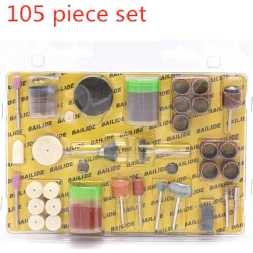 105PCS Electric Grinder Hanging Grinding Accessories Mini Drill Rotary Tool Fit Grinding Bit Set Suit Polishing Grinder Head
