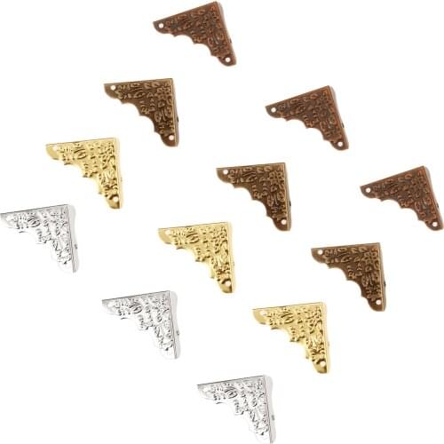 4Pcs 37mm Decorative Jewelry Gift Wooden Box Picture Frame Corner Protector Guard Decorative Bracket For Furniture Hardware