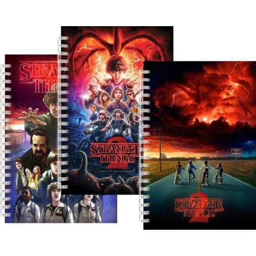 A5 Spiral Notebook Stranger Things Season Eleven Millie Bobby Brown Friends Dont Lie Diary Note Book Blank Paper Sketch Book