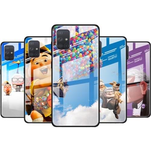 Up Disney movie for Samsung Galaxy S21 Ultra A71 A51 4G 5G A91 A81 A41 A31 A21 A11 A01 Tempered Glass Phone Case
