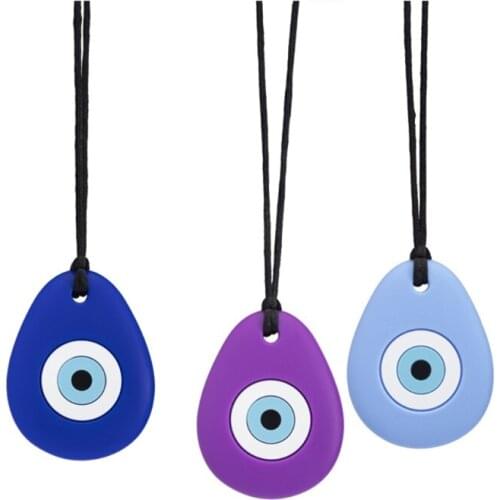 Baby Teether Silicone Skull Chew Necklace Kids Teething Care Supplies Chewy Toys Baby Comfort Teether Toy