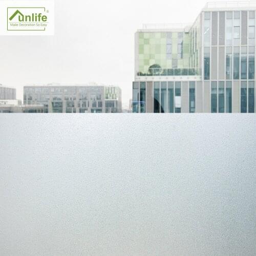 Funlife® Peel Stick Ground Glass Window Stickers Easy to Clean UV Resistance Glass Membrane Film Door Stickers for Bathroom Home