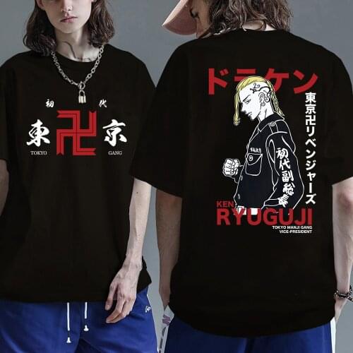 2021 Japanese T Shirt Harajuku Tokyo Revengers Graphic T-Shirt Streetwear Summer Tops Tees