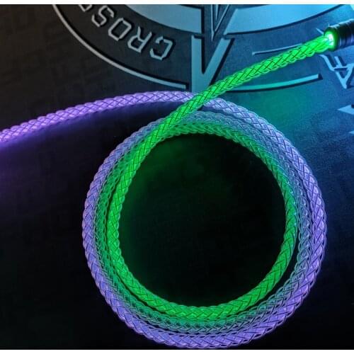 FBB Cables Type-c Aurora Original Handmade Customized Keyboard Cable Mobile Phone Charging Cable Car Data Cable RGB Light Effect