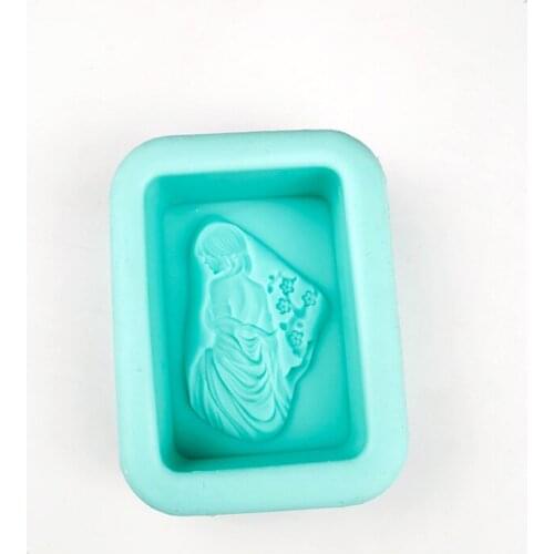 Personality Girl Pattern Soap Silicone Molds DIY Handmade Crafts Making Supplies