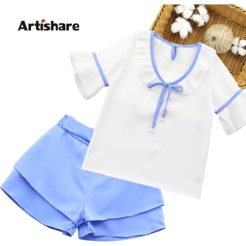 Girls Clothes Set Tshirt + Short 2PCS Clothes For Girls 2021 Newest Children Clothing For Girl 6 8 10 12 14