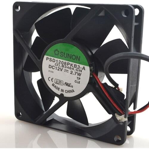 Construction of the FOR SUNON 12V 2.7W Psd1208pkb3-a 8CM 8025 server chassis cooling fan