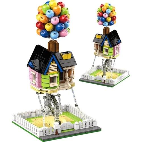 MOC Ideas Tensegrity Hot Air Balloon Anti Gravity Dynamic Physics Balance Office Furnish Building Blocks Bricks Classic Model