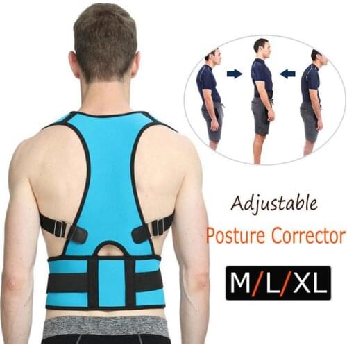 Men Women Posture Corrector Back Support Flexible Correct Waist Belt Vest Brace Adjustable Brace Support Belt Healthcare Unisex