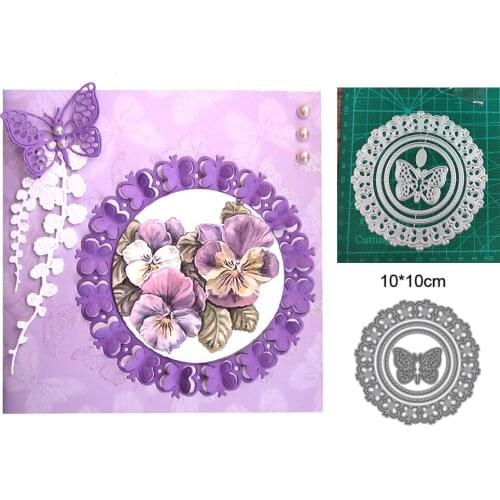 Butterfly lace border 2021 New Year metal cutter mould diy photo album scrapbook card making stamp embossing decoration mould