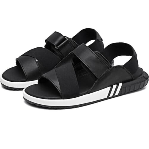 Summer large size mens sandals Roman style couple sandals mens breathable casual shoes non-slip high quality sandals EUR35--47