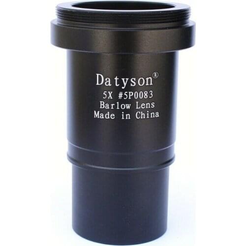High quality 5x Barlow Lens 1.25" FMC Metal Thread M42 for Astronomical Telescope Eyepiece
