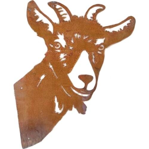 Metal Animals Ornament Wrought Iron Crafts Outdoor Hanging Pendant Housewarming Gifts Decor for Home Wall Garden jlrr