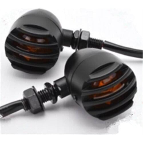 Retro modified motorcycle fence turn signal tail light retro locomotive modified turn signal for Harley