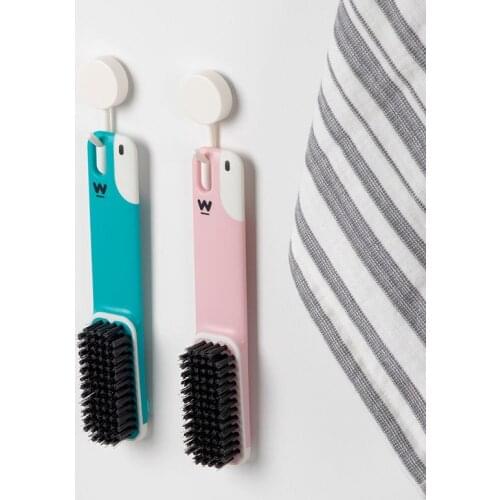 Soft Shoe Brush Bristle Decontamination Laundry Clothing Shoe Care Parrot Double Color Material Glow Stain Removal Boot Jack