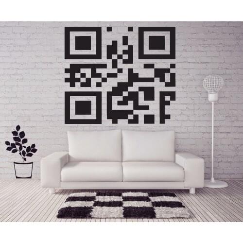 Newly Arrivals Vinyl Wall Decal Bar Code Coding Individual Commodity Wall Sticker Removable Home Decor Decals Living Room LA948