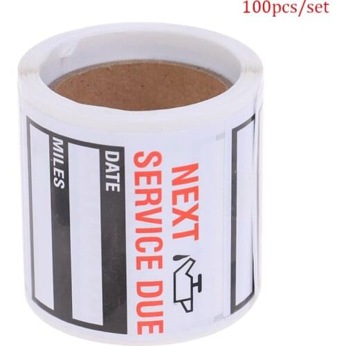 Transparent Oil Change Sticker Reminder Sticker Special Design Small Size