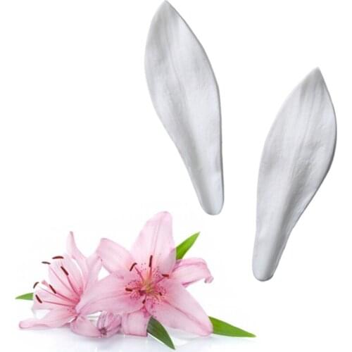 Lily petals Silicone Moulds Fondant Cakes Decor Tools Silicone Molds Sugarcrafts Chocolate Baking Tools For Cakes Gumpaste Form
