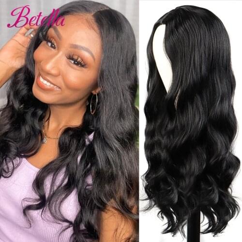 Betella Synthetic Wigs Afro Body Wave Wigs for Black Women Long Body Wave Wigs Hair Heat Resistant Half Hand Tied Cosplaly Wigs