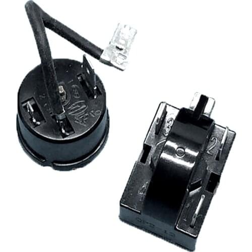 Refrigerator PTC Starter Relay 12 Ohm 3Pin & Compressor Overload Protector for Refrigerators Fridges Coolers Parts