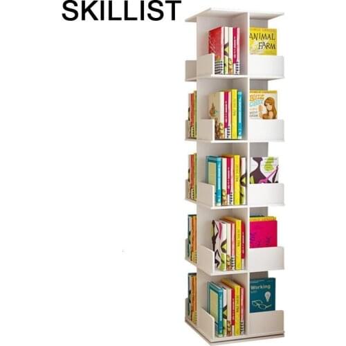 Para Casa Storage For Libreria Estanteria Mueble De Madera Rotate Rotatable Librero Home Furniture Bookcase Book Case Rack