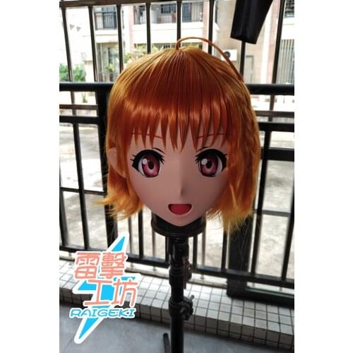 X-KM128)Quality Handmade Female/Girl Resin Japanese Cartoon Character Animego Cosplay Kigurumi Mask Crossdresser