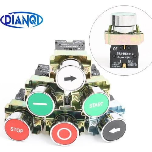 XB2-BA4342 BA3331 BA3351 BA4322 BA3311 BA3341 NO/NC Momentary flat push button with mark switch Self-Resetting 22mm