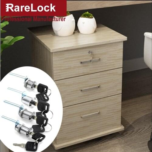 Drawer Cabinet Lock for Office Funiture Desk Home Beside Table Bookcase Tool Box School Locker Hardware Rarelock MS541 hh