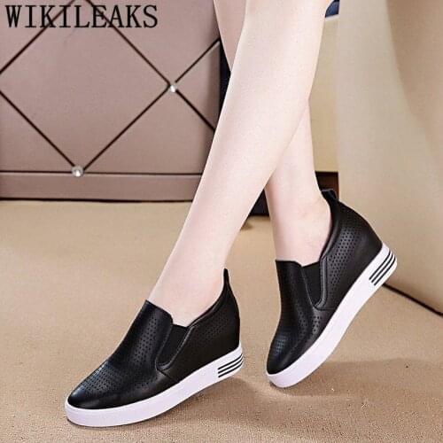 Designer Shoes Breathable Platform Sneakers Women Increase Within Wedges Sneakers For Women Elevator Shoes Casual Shoes Women