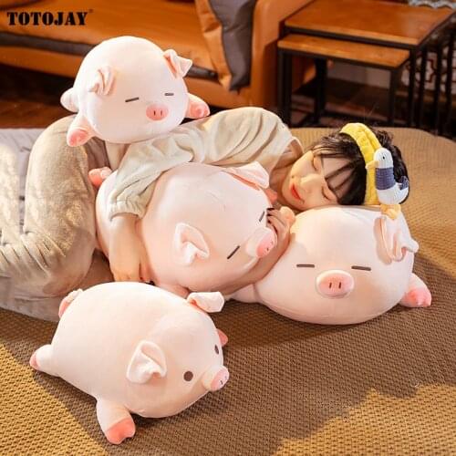1PC 40/50/60cm Fat Round Pig Plush Toy Stuffed Animals Doll Baby Pig Kids Appease Pillow For Girls Lover Chrismas Gift
