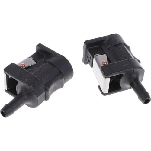 2 x Female Fuel Line Connector 6mm for Yamaha Outboard Engine Fuel Tank