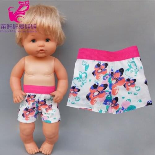 40cm baby newborn baby cotton shorts and swimsuit 16 inch girl boy doll one-piece swimsuit nenuco doll clothes