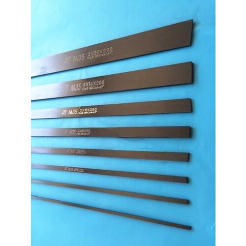 5x200mm width 2/3/4/5/6/8/10 /12MM Super hard M35 high speed steel turning tools, hss steel knife with cobalt, hss steel bar